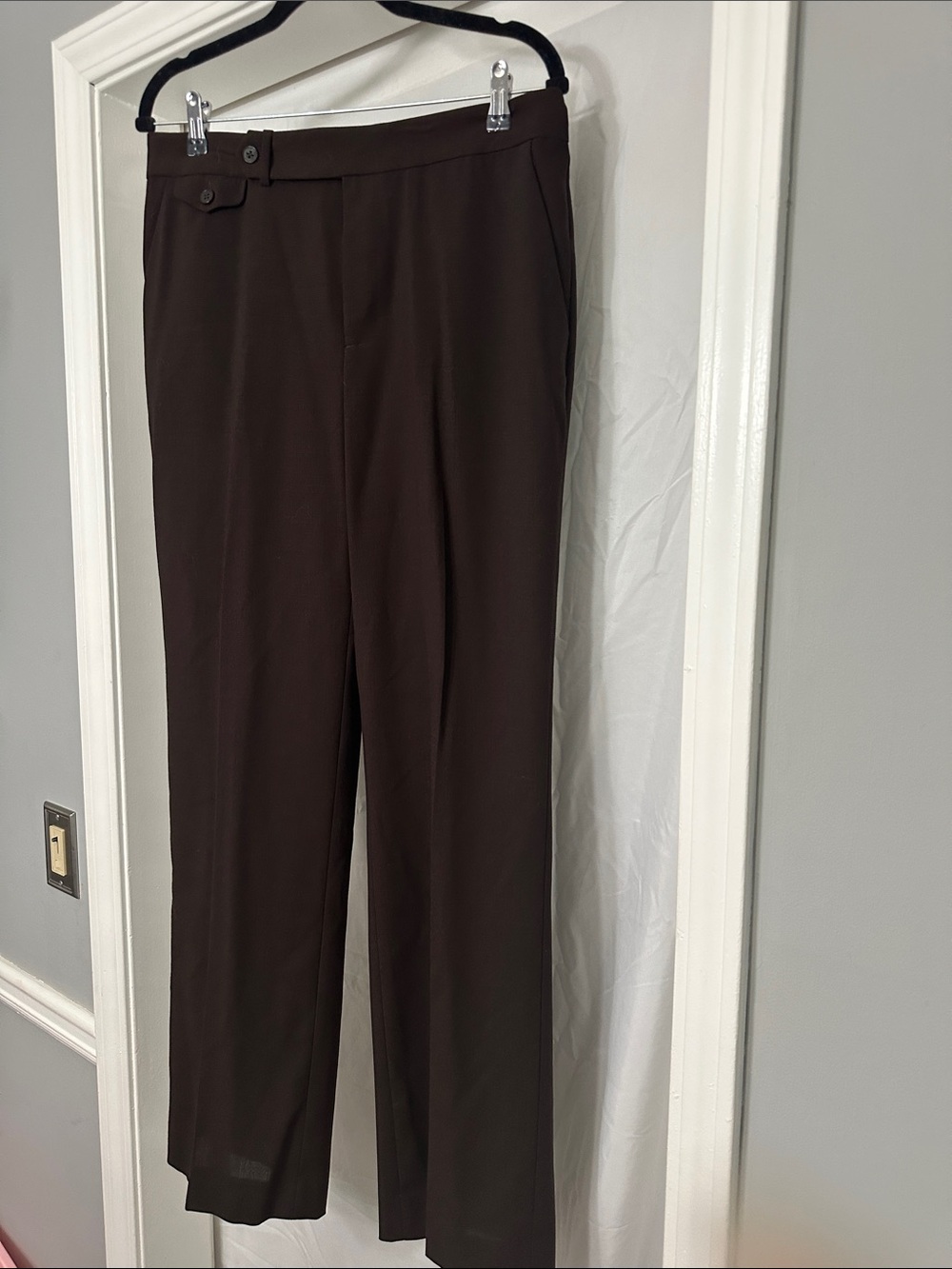 Ralph Lauren Brown Trousers with Lauren Label